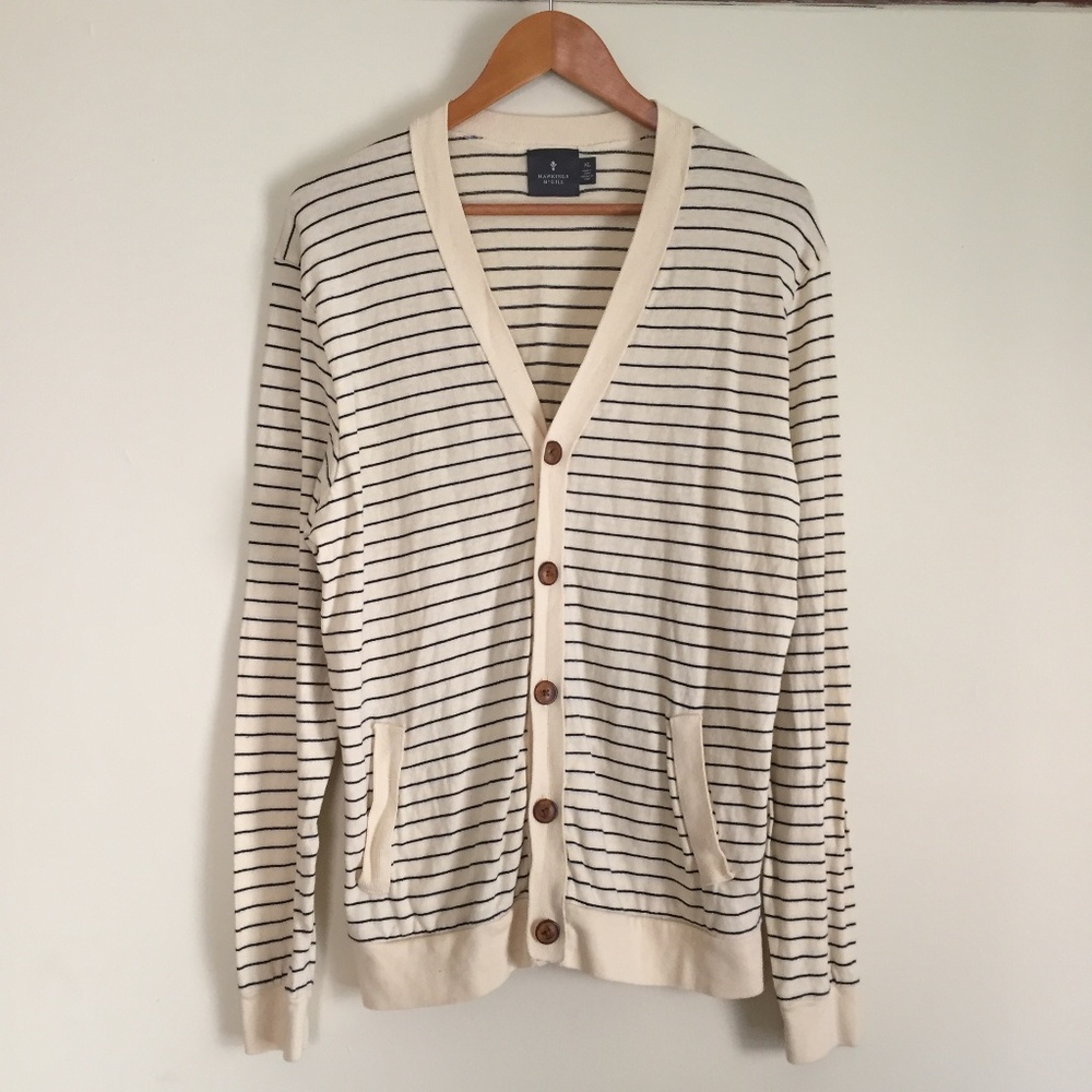 Hawkings McGill Men's Striped Cardigan - XL
